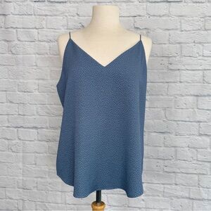 New Express Jacquard Dot Downtown Cami Sleeveless V-Neck